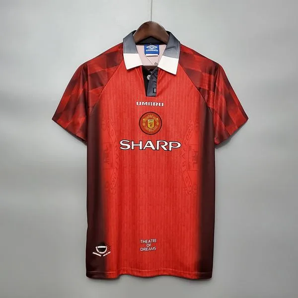 Camiseta de fútbol Manchester United 1996 LOCAL MANGA CORTA VERSION FAN